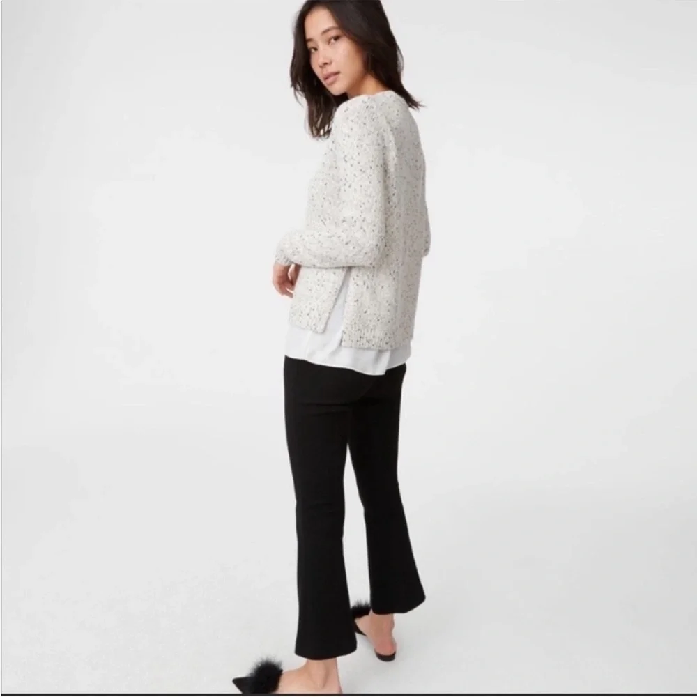 Club Monaco Kaelane Mixed Media Sweater -0/XS - Picture 3 of 4